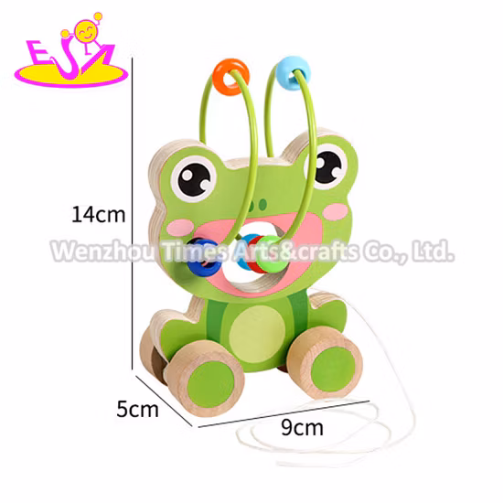 2020 Recién llegado, juguetes de madera con forma de hipopótamo, laberinto de cuentas para niños W11b244